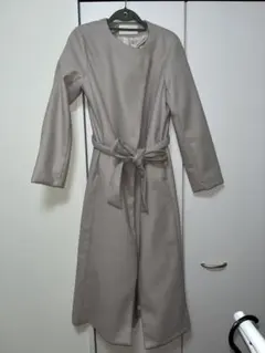 ROYALPARTYピンクベージュ ロングコート ウエストベルト付　春服