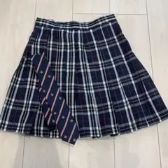チェックスカート　ネクタイ　セット
