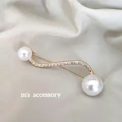 【即日発送‼️】ブローチパールゴールド入学式卒業式クリスタルコサージュ入園式卒園