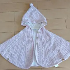 familiar ベビーポンチョ ピンク 60～90cm