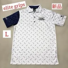 新品☆Elite grips エリートグリップ メンズ　ゴルフポロシャツ　Lのサムネイル