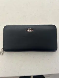 COACH ブラックレザー 長財布