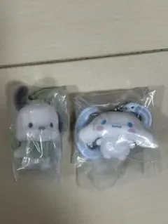 サンリオ カラフルカラビナマスコットチャーム　シナモロール　ポチャッコ　セット