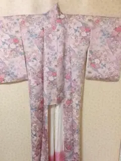 102823 レディース　着物　袷　ピンクほか