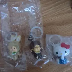 モンチッチめじるしアクセサリー2 モンチッチくん＆チムたんイエロー キティ