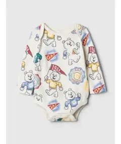 GAP babyGAP くま柄ロンパース　総柄 長袖　6-12months