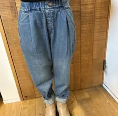 SALE。タックデニムパンツ130