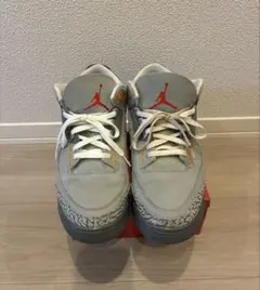 Jordan スニーカー グレー/オレンジ