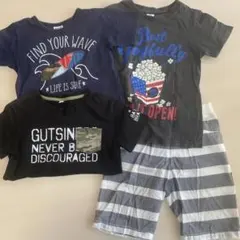 キッズTシャツ 、ハーフパンツ 130㎝　4点セッ