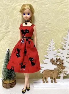 ジェニーちゃん用猫ちゃんワンピース