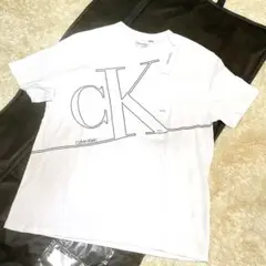新品 タグ付き カルバンクライン ホワイト Tシャツ 大きいサイズ ロゴ XL