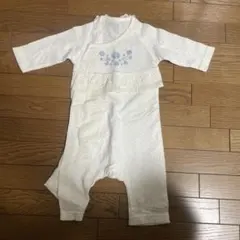 Combi mini 花柄刺繍ロンパース