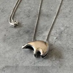 シルバー クマネックレス