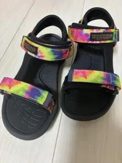 BREEZE ブリーズ キッズサンダル 19cm タイダイ柄のサムネイル