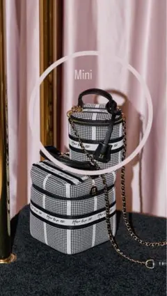 herlipto 「HLT Jacquard Mini Vanity Bag」