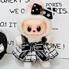 【新品】 お値下げ価格✨ LABUBU 2点セット 帽子 着せ替え服 ワンピース