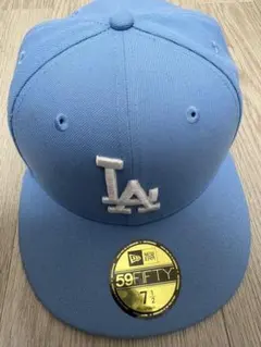 New Era 59FIFTY LAキャップ 7 1/2 ライトブルー