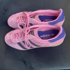 adidas GAZELLE ピンク パープル ローカット スニーカーのサムネイル