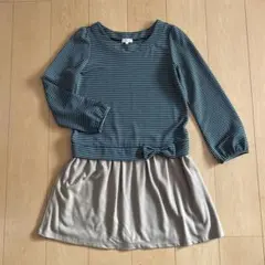 着やすいチュニック型ワンピース