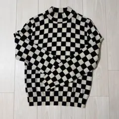 Celine セリーヌ チェック ニット タートルネック xs 正規品 美品