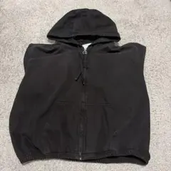 ZARA短丈ジップフーディーBLACK