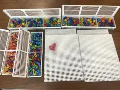 ペグさし　 ペグボード　知育玩具 モザイクアート セット※pscマークなしのサムネイル