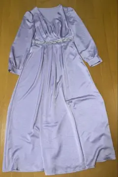 結婚式　ドレス　パープル