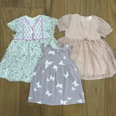 ワンピース 3枚セット petit main H&M 80サイズ