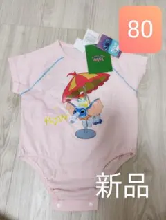 値下げ中！新品　スティッチ　ダンボ　ロンパース　80サイズ　ディズニーコラボのサムネイル