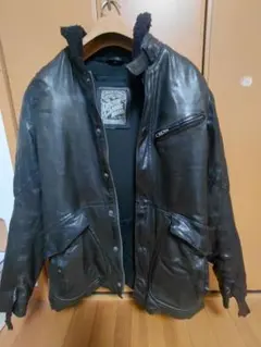 DEGNER レザーライダースジャケット ブラックのサムネイル