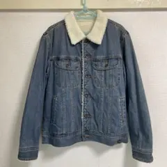GU 裏起毛 デニムボアジャケット