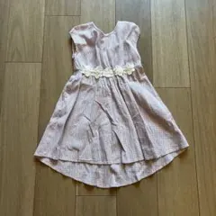 チェック柄ノースリーブワンピース 110