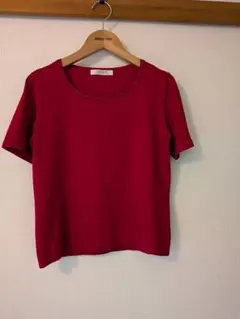 週末セール！　MADAM JOCONDE 半袖カットソー レッドのサムネイル