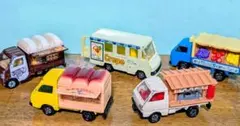 【絶版・人気】トミカ 移動販売車 5台セット（ラーメン・パン・クレープ等）