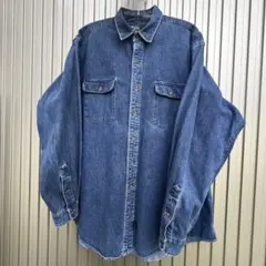 ポロラルフローレン XL デニムシャツ デニム ポニーなし ダブルポケット