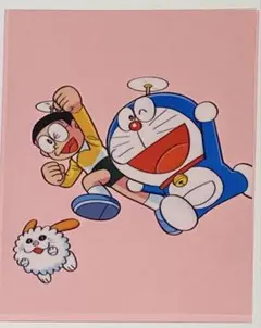 aj９３　ドラえもんミニセル画【ドラえもん達三人】