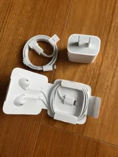 Apple 純正　イヤホン・充電器・ケーブルセット