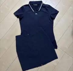 J.LINDEBERG 紺色　 ポロシャツ スカート　2点セット　春夏