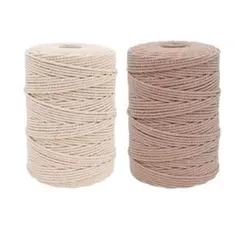 ゆい様専用 マクラメ糸 マクラメ ロープ 200m 3mm幅 ２個組