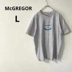 【マックレガー】Tシャツ 白 黒 ボーダー 綿100% 春夏秋