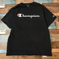 ビンテージ　古着　champion チャンピオン　メンズ　半袖tシャツ　黒のサムネイル