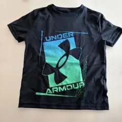 Under Armour Tシャツ YXS 黒/青