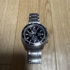 SEIKO クロノグラフ ブラック 100m防水 - メルカリ