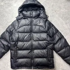 カーハート　2way ダウンジャケット　フード　黒　XL 肉厚　ロゴ　ヌプシ