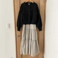 ローリーズファーム　カーディガン　ロングワンピース　セットアップ　3way