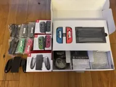 Nintendo Switch ネオンブルー ネオンレッド ジョイコン グリップ