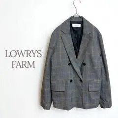 ★ローリーズファーム★ダブルブレストジャケット チェック カジュアル フォーマル