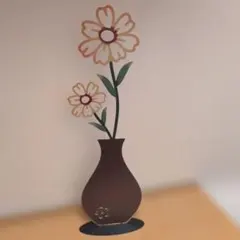 新品♪ アイアンアート花瓶 フラワーポット 2個セット