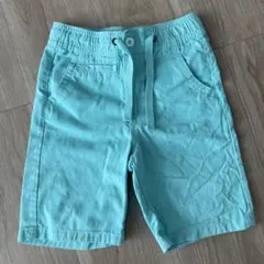 130cm☆マリンブルーのハーフパンツ