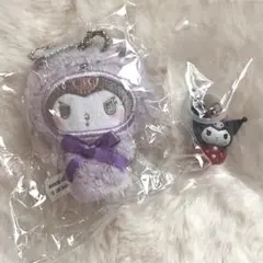 サンリオ＊クロミ フィンガーパペット＊いちごめじるしチャーム2個セット